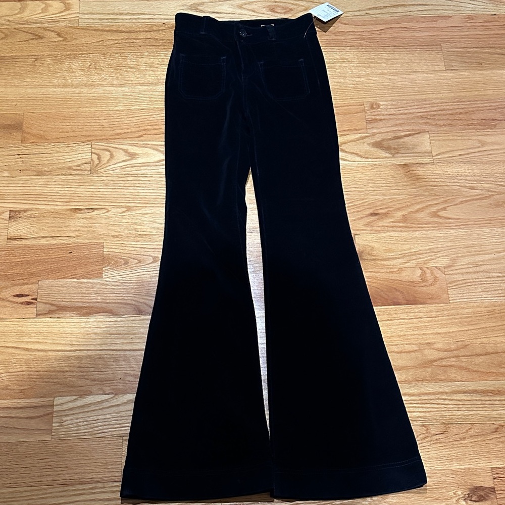 Rare NWT Pilcro Superscript Navy Blue Flared Corduroy Pants From Anthropologie